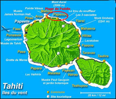 carte tahiti